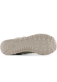 Buty damskie New Balance WL574DP2 – zielone. Kolor: zielony. Materiał: zamsz, skóra, bawełna, dresówka, materiał, syntetyk, guma. Szerokość cholewki: normalna. Model: New Balance 574 #5