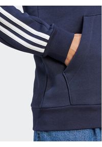 Adidas - adidas Bluza Essentials Fleece 3-Stripes IJ6473 Granatowy Regular Fit. Kolor: niebieski. Materiał: bawełna #6