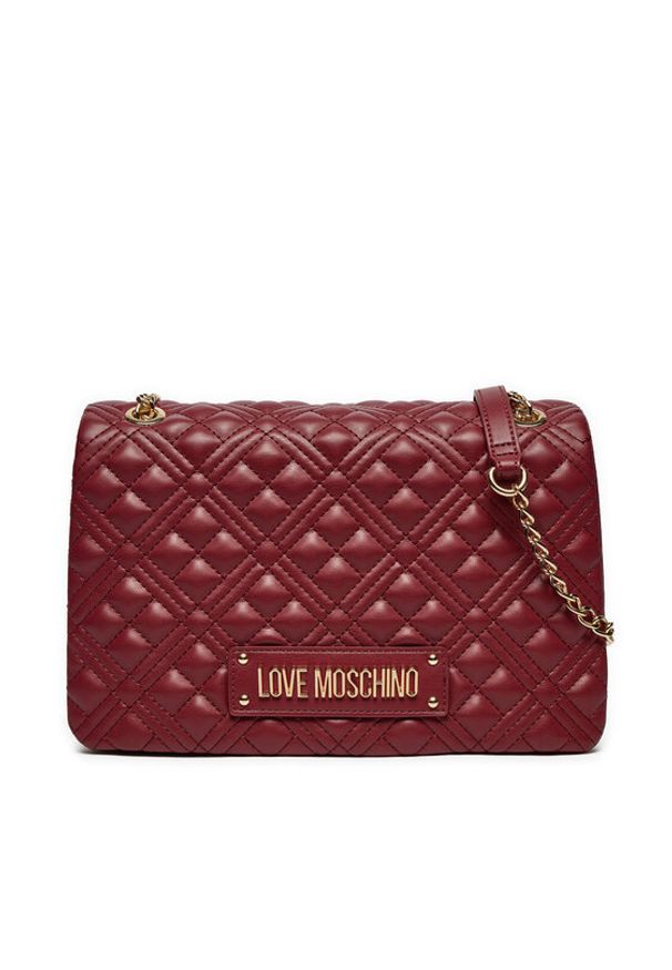 Love Moschino - LOVE MOSCHINO Torebka JC4014PP1LLA0552 Bordowy. Kolor: czerwony. Materiał: skórzane