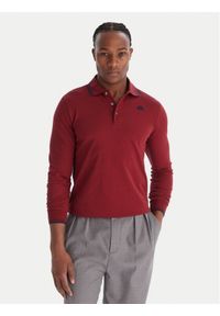 Robe di Kappa Polo Gord 6006570 Czerwony Slim Fit. Typ kołnierza: polo. Kolor: czerwony. Materiał: bawełna #1