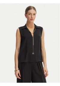 Rinascimento Bluzka CFC0127446003 Czarny Regular Fit. Kolor: czarny. Materiał: syntetyk #1