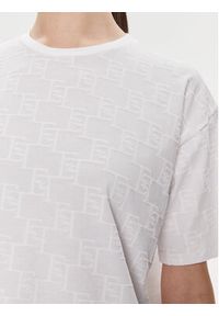 Elisabetta Franchi T-Shirt MA-006-41E2-V150 Biały Regular Fit. Kolor: biały. Materiał: bawełna #3