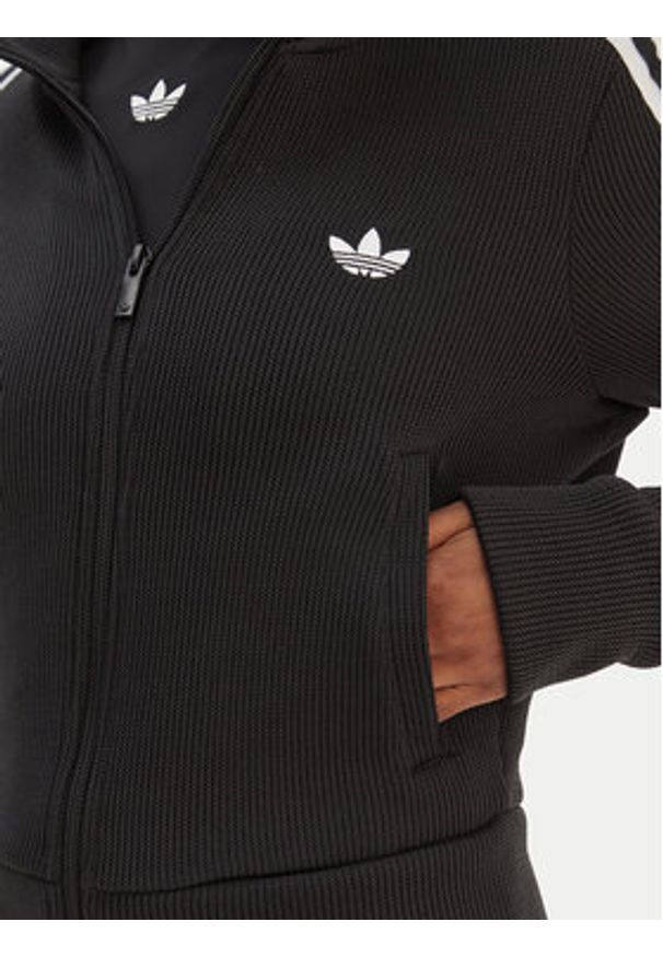Adidas - adidas Bluza Firebird adicolor JY2613 Czarny Regular Fit. Kolor: czarny. Materiał: syntetyk