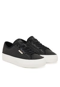 Calvin Klein Sneakersy Vulc Flatf Laceup Jaq Aop HW0HW03265 Czarny. Kolor: czarny. Materiał: materiał #5