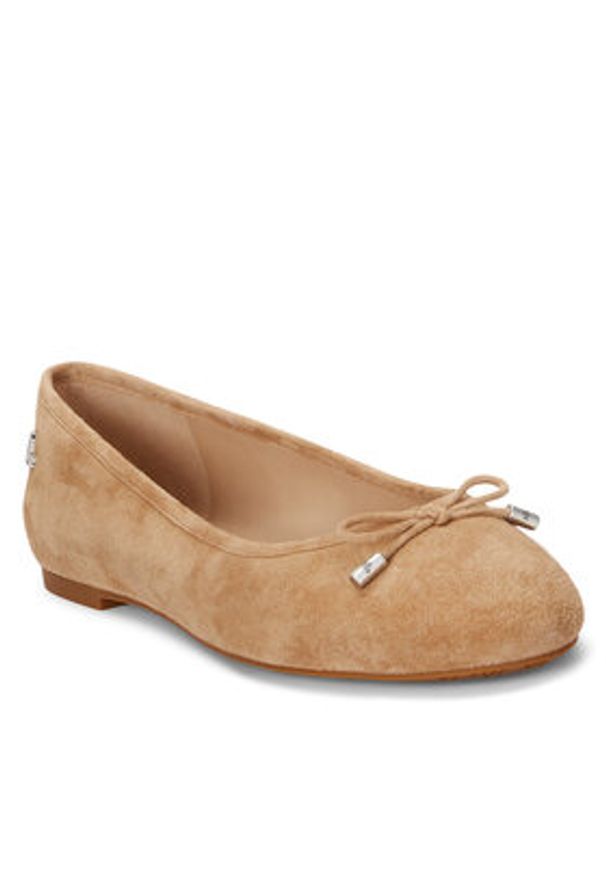 Lauren Ralph Lauren Baleriny 802943066001 Brązowy. Kolor: brązowy. Materiał: zamsz, skóra