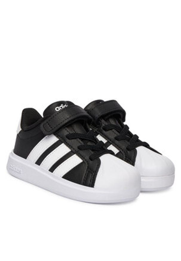 Adidas - adidas Sneakersy Streettalk JQ8605 Czarny. Kolor: czarny. Materiał: skóra