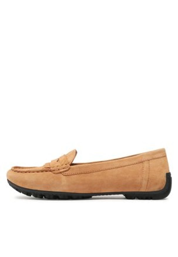 Geox Mokasyny D Kosmopolis + Grip D35RCA00021C5006 Brązowy. Kolor: brązowy. Materiał: zamsz, skóra