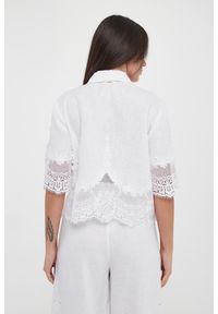 Twinset Milano - Koszula damska lniana TWINSET. Materiał: len #4