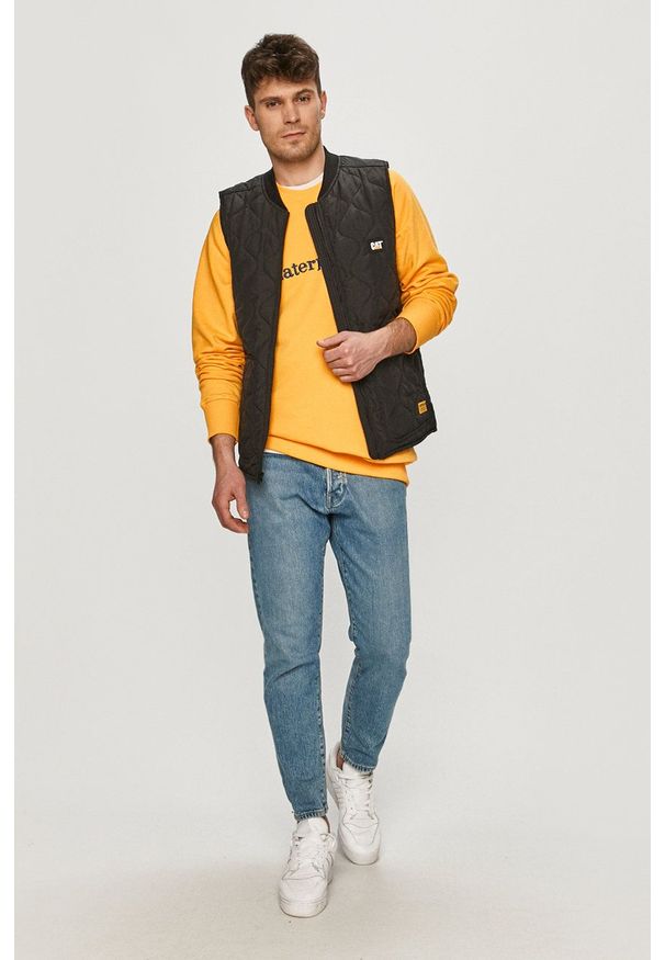 CATerpillar - Caterpillar - Bezrękawnik. Okazja: na co dzień. Kolor: czarny. Długość rękawa: bez rękawów. Styl: casual