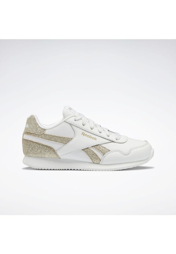 Buty do chodzenia dla dzieci Reebok Royal CL Jog. Zapięcie: sznurówki. Kolor: żółty, biały, wielokolorowy. Materiał: materiał. Szerokość cholewki: normalna. Model: Reebok Royal. Sport: joga i pilates, turystyka piesza