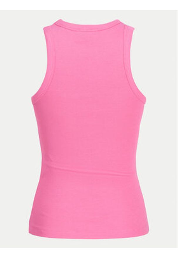 JJXX Top 12224661 Różowy Rib Fit. Kolor: różowy. Materiał: bawełna