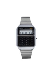 Casio Zegarek Vintage Edgy CA-500WE-1AEF Srebrny. Kolor: srebrny. Styl: vintage