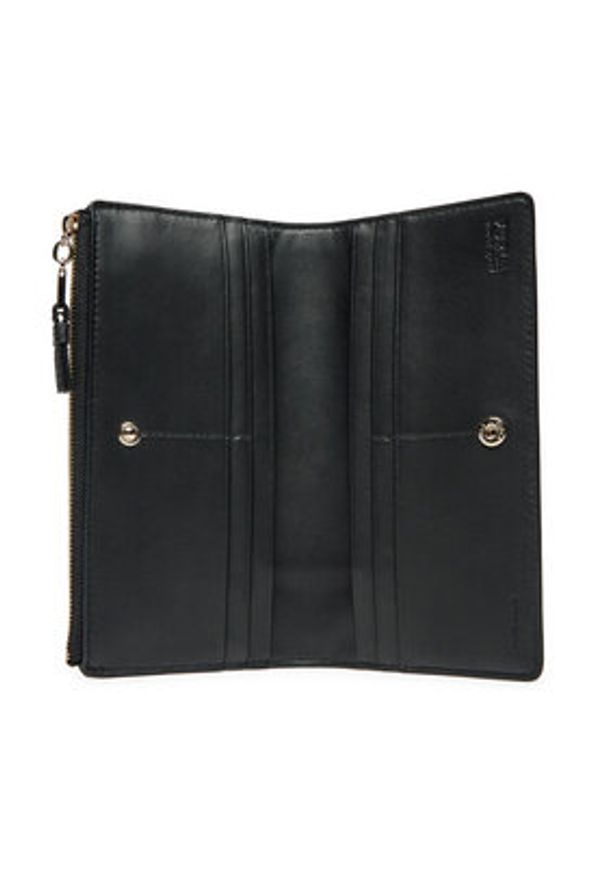 Furla Duży Portfel Damski Nuvola WP00457-BX2045-O6000-1-007-20-CN-P Czarny. Kolor: czarny. Materiał: skóra