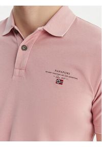Napapijri Polo Elbas NP0A4GDL Różowy Regular Fit. Typ kołnierza: polo. Kolor: różowy. Materiał: bawełna #3