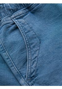 Ombre Clothing - Jeansowe szorty męskie z podwinięta nogawką - jasnoniebieskie V1 OM-SRDS-0161 - XXL. Kolor: niebieski. Materiał: jeans. Sezon: lato. Styl: klasyczny, elegancki #8