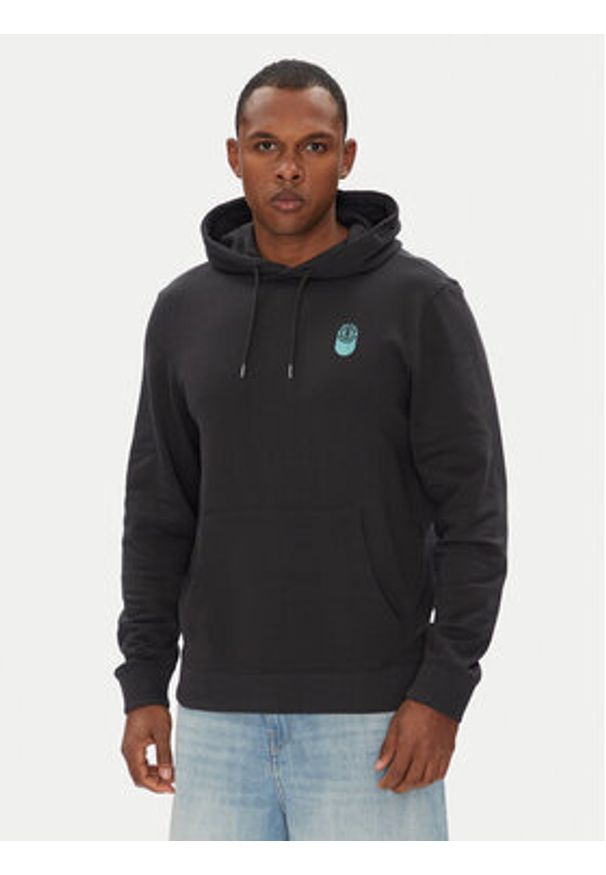 Element Bluza ELYSF00273 Czarny Regular Fit. Kolor: czarny. Materiał: bawełna
