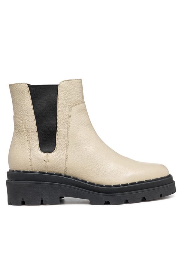 Sztyblety Geox. Kolor: kremowy