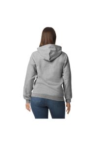 GILDAN - Bluza Z Kapturem Dla Dorosłych Unisex Softstyle Fleece Midweight. Typ kołnierza: kaptur. Kolor: szary. Materiał: poliester, bawełna