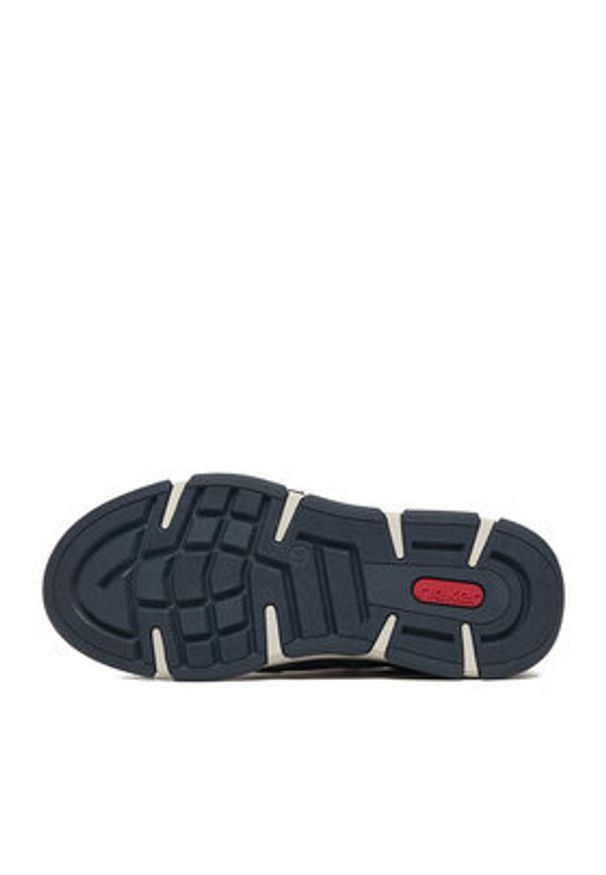 Rieker Półbuty 15900-14 Granatowy. Kolor: niebieski. Materiał: nubuk, skóra