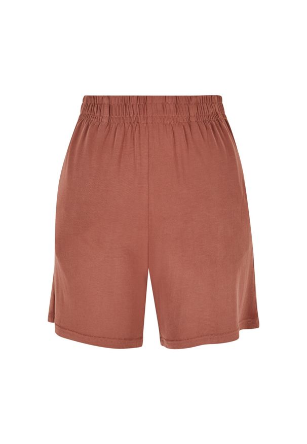 Damskie Szorty z modalu Urban Classics. Kolor: czerwony, wielokolorowy, pomarańczowy. Długość: krótkie