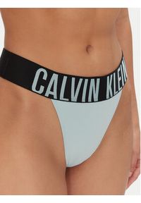 Calvin Klein Underwear Stringi 000QF7638E Niebieski. Kolor: niebieski. Materiał: syntetyk #4