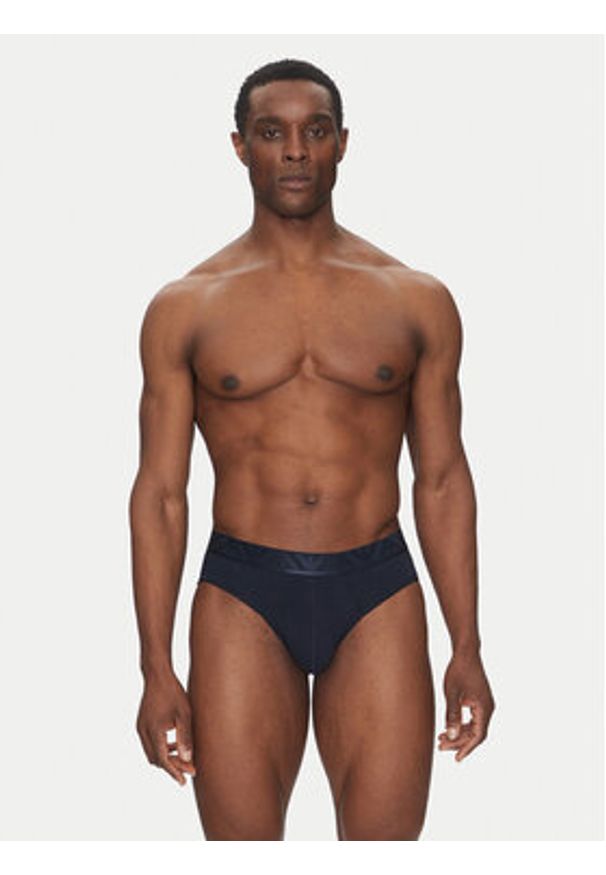 Emporio Armani Underwear Komplet 3 par slipów EM000258 AF10780 MB139 Granatowy. Kolor: niebieski. Materiał: bawełna