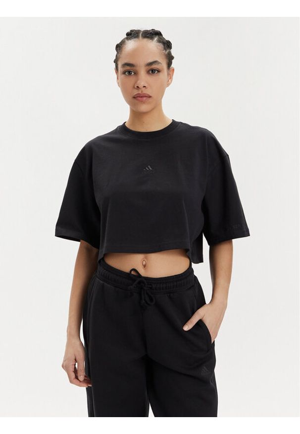 Adidas - adidas T-Shirt ALL SZN IR8864 Czarny Oversize. Kolor: czarny. Materiał: bawełna