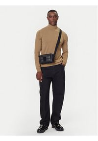 Karl Lagerfeld - KARL LAGERFELD Golf 655058 554399 Beżowy Regular Fit. Typ kołnierza: golf. Kolor: beżowy. Materiał: wełna #5