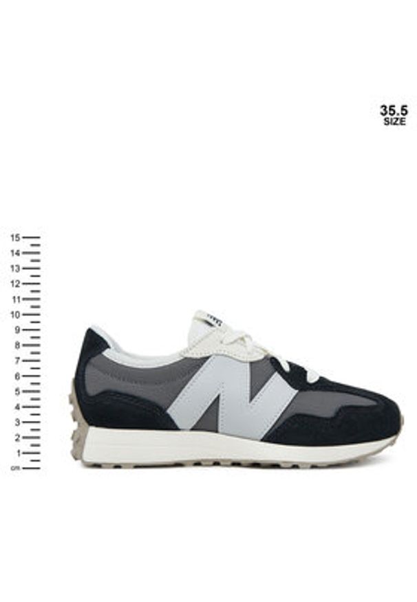 New Balance Sneakersy GS327LG Szary. Kolor: szary. Materiał: zamsz, skóra
