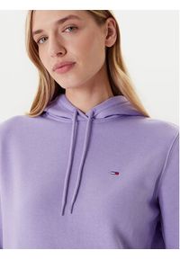 Tommy Jeans Bluza Flag DW0DW19958 Fioletowy Regular Fit. Kolor: fioletowy. Materiał: bawełna #4