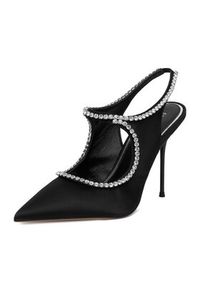 Eva Minge Szpilki EO-LIVIA-LT2019-6 Czarny. Kolor: czarny. Materiał: materiał. Obcas: na szpilce #8