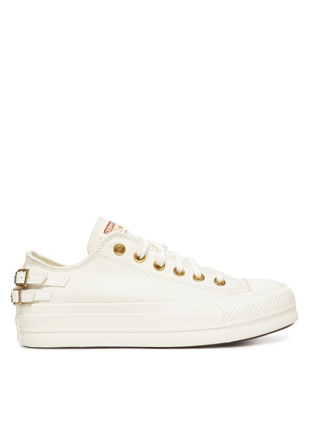 Trampki Converse. Kolor: biały. Obcas: na platformie