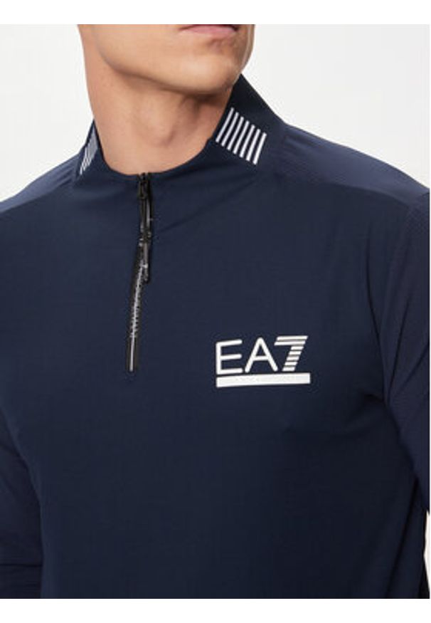 EA7 Emporio Armani Longsleeve 3DPT03 PJMLZ 1554 Granatowy Regular Fit. Kolor: niebieski. Materiał: syntetyk. Długość rękawa: długi rękaw