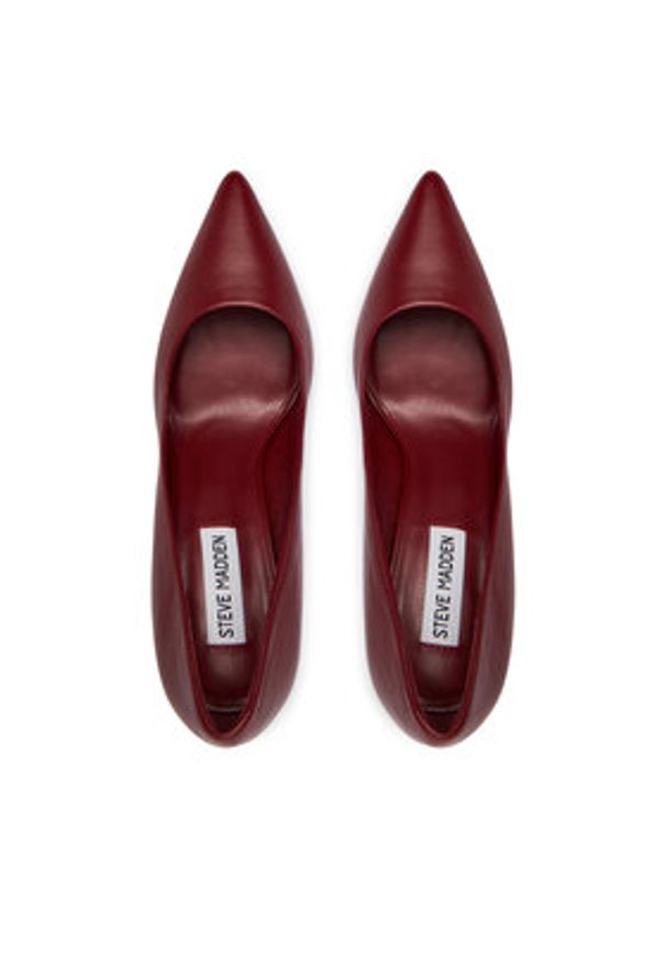 Steve Madden Szpilki Thrive Pump SM11003887 Bordowy. Kolor: czerwony. Materiał: skóra. Obcas: na szpilce