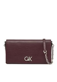 Calvin Klein Torebka K60K612806 Bordowy. Kolor: czerwony. Materiał: skórzane