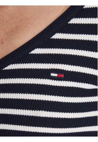 Tommy Jeans Bluzka Henley DW0DW20903 Granatowy Slim Fit. Typ kołnierza: typu henley. Kolor: niebieski. Materiał: syntetyk, bawełna #5