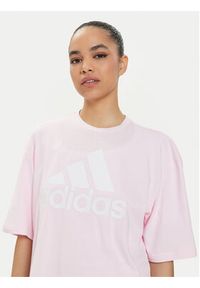 Adidas - adidas T-Shirt Essentials Big Logo IC9860 Różowy Loose Fit. Kolor: różowy. Materiał: bawełna