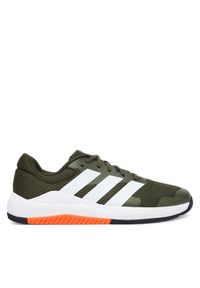 Adidas - adidas Buty na siłownię Dropset Base JR9305 Khaki. Kolor: brązowy. Materiał: materiał. Sport: fitness