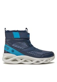 skechers - Skechers Sneakersy Twisted-Brights 401651L/NVBL Granatowy. Kolor: niebieski. Materiał: materiał #1