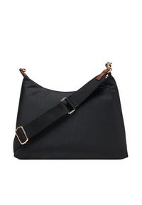 TOMMY HILFIGER - Tommy Hilfiger Torebka Popette Shoulder Bag AW0AW17937 Czarny. Kolor: czarny. Materiał: skórzane #4