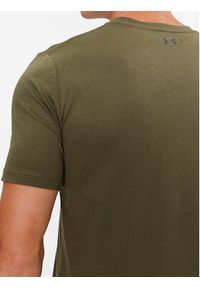 Under Armour T-Shirt Ua Sportstyle Logo Ss 1329590 Khaki Loose Fit. Kolor: brązowy. Materiał: bawełna