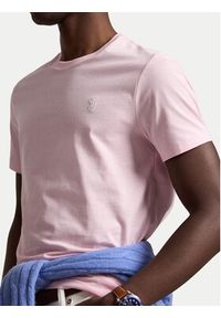 Polo Ralph Lauren T-Shirt 710671438530 Różowy jasny Regular Fit. Typ kołnierza: polo. Kolor: różowy. Materiał: bawełna #3