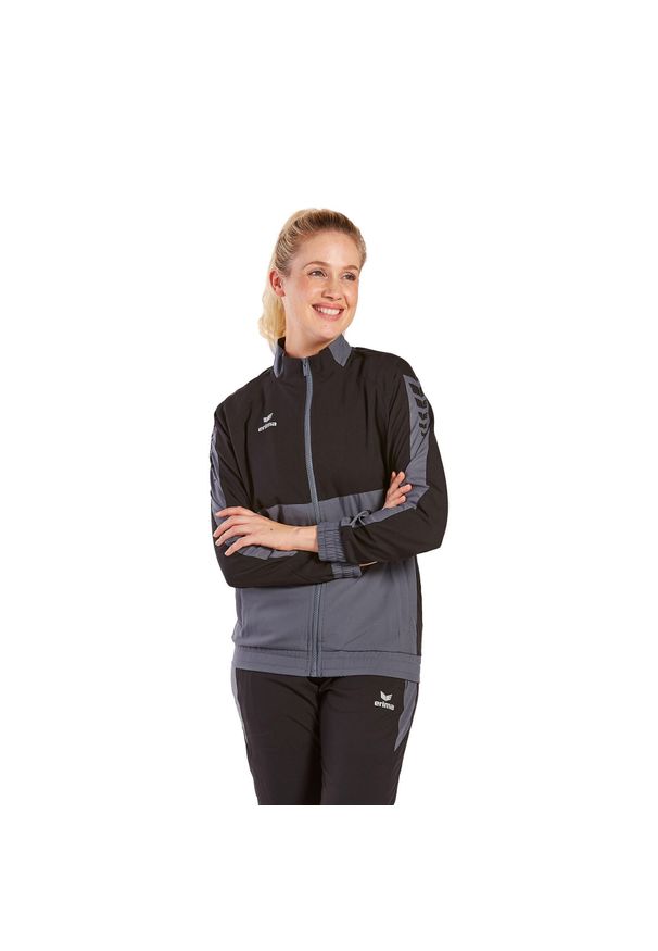 ERIMA - Damska marynarka do prezentacji Erima Six Wings. Kolor: szary, wielokolorowy, czarny. Sport: piłka ręczna