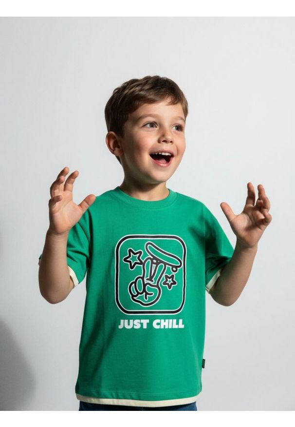 Sinsay - Koszulka - green spruce