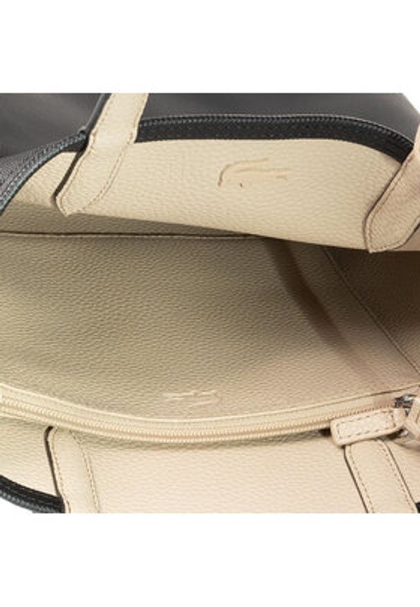 Lacoste Torebka Vertical Shopping Bag NF2991AA Czarny. Kolor: czarny. Materiał: skórzane