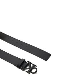 Calvin Klein Pasek Męski Ck Buckle Tumbled 35Mm LV04D7016G Czarny. Kolor: czarny. Materiał: skóra