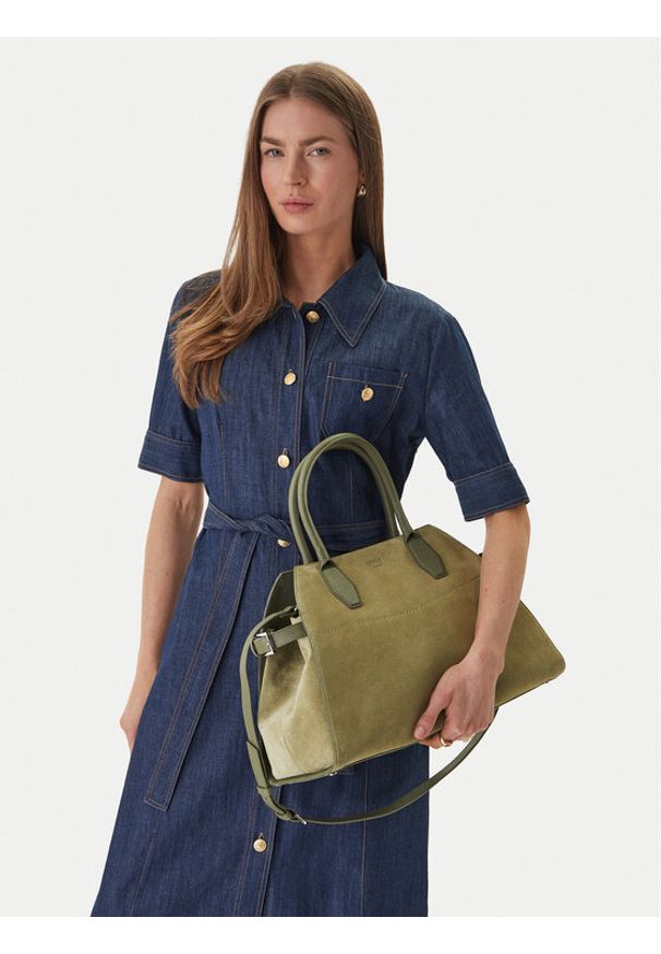 Guess Torebka HWYUSS P6276 Zielony. Kolor: zielony. Materiał: zamszowe, skórzane