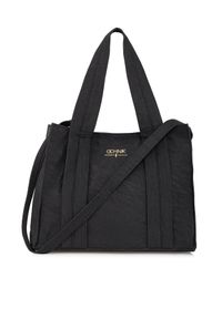 Ochnik - Czarna torebka damska typu tote bag. Kolor: czarny. Rodzaj torebki: na ramię #1