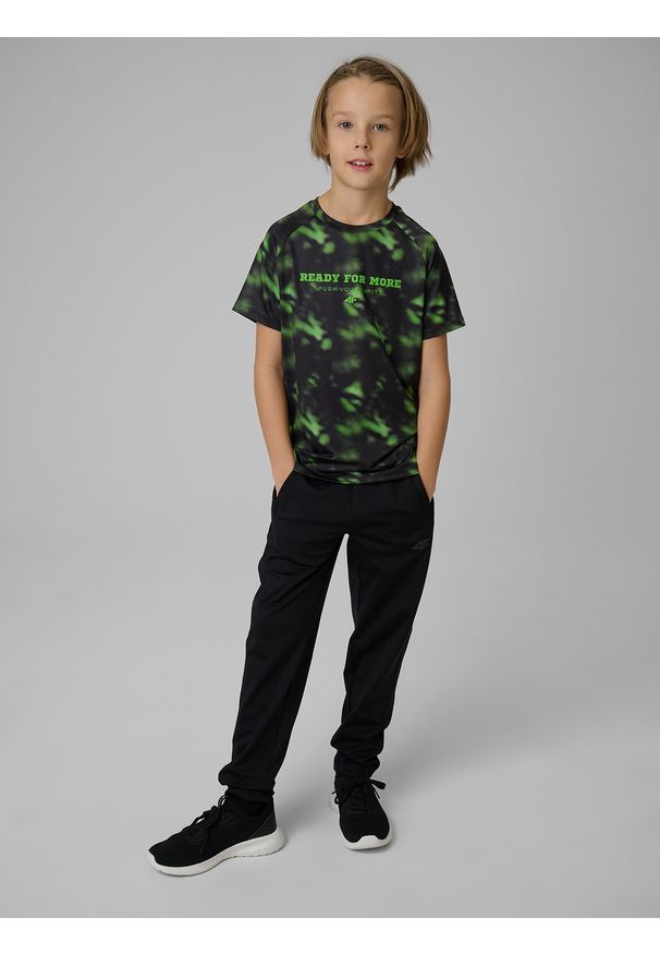 4f - 4F Koszulka sportowa szybkoschnąca chłopięca - multikolor 134/140 (8-10 lat). Kolor: wielokolorowy. Materiał: materiał. Sezon: lato