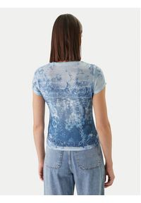 Guess T-Shirt W6GI44 K3614 Niebieski Regular Fit. Kolor: niebieski. Materiał: syntetyk, bawełna #2